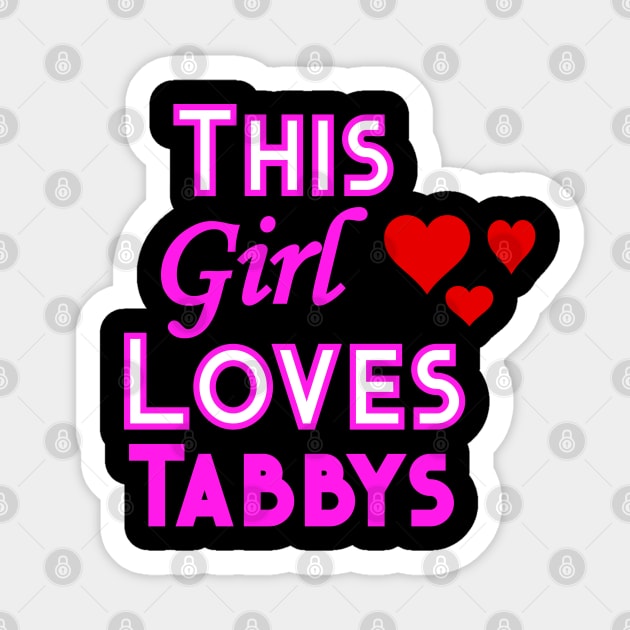 This Girl Loves Tabbys Sticker by YouthfulGeezer